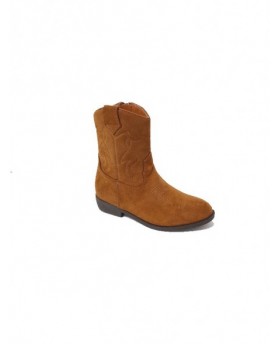 Bota de menina texana, com fecho lateral