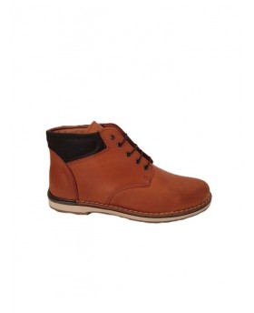 Bota de homem em pele e...